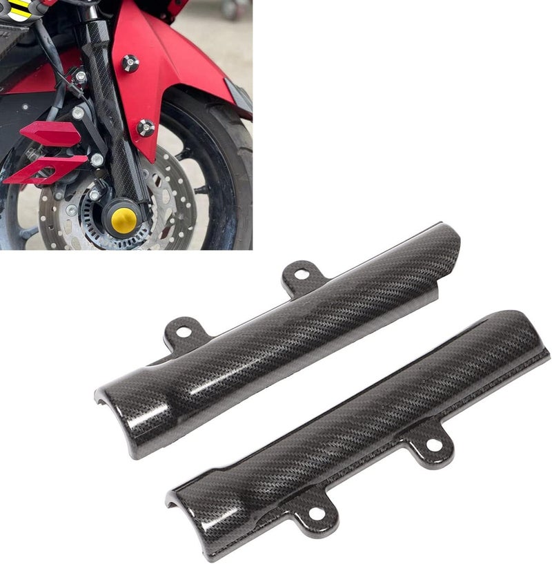 woobles Environmentally Shiny Durable Motorcycle Front Protector Fashion Motorcycle Front Protector (Carbon Fiber Style) - Image 2